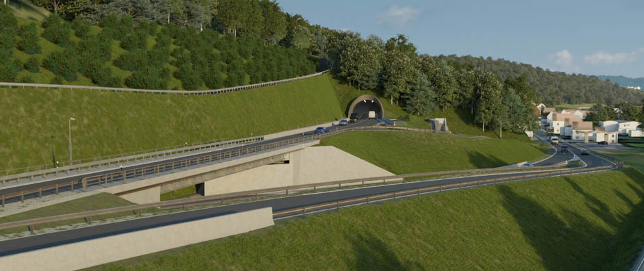 Visualisierung B 289 Ortsumfahrung Kauerndorf - © Staatliches Bauamt Bayreuth